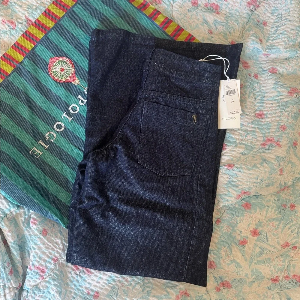 The Adi Sparkle Mid-Rise Flare Pants by Pilcro NWT - Picture 5 of 5